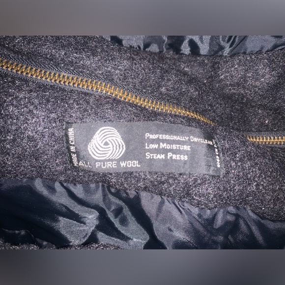 Vintage 100% Wool Charcoal Peter England Jacket - Picture 8 of 9